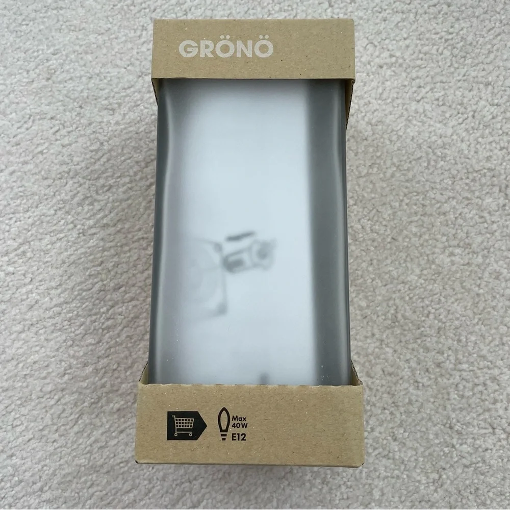 IKEA “Grono” Frosted Glass Table Accent Lamp Model 13183 - New In Box - Vintage